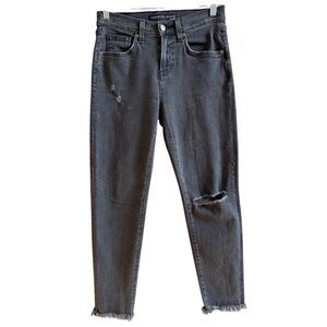 Veronica Beard Benzi Jeans Salt & Pepper Size 24/00 Distressed‎ EUC